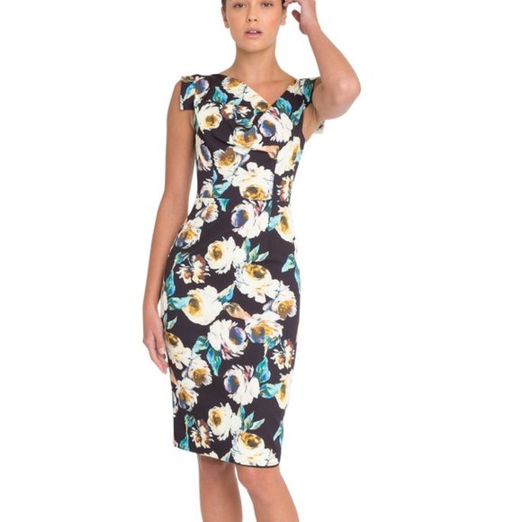 Black Halo Dresses & Skirts - Black Halo Jackie O Sheath Holographic dress 6
